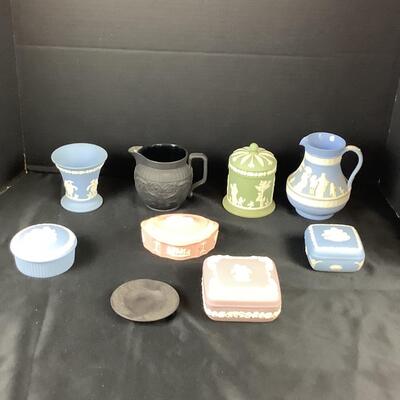 Lot. 5018. Multi Colored Wedgwood Jasper-ware Lot