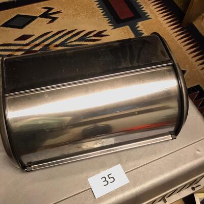 Chrome Vintage style Bread Box