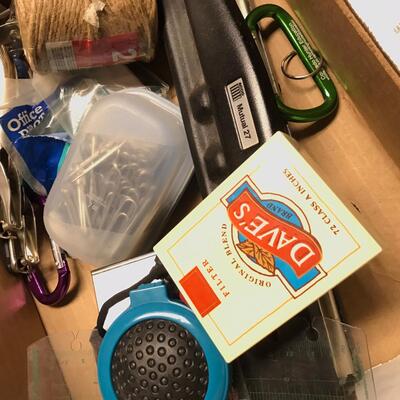 Flat of office supplies