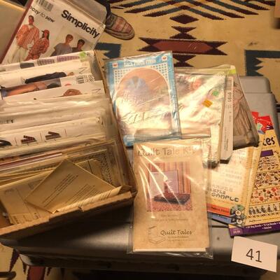 Box of vintage PATTERNS & QUILT PATTERNS