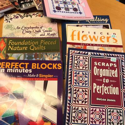 Lot of Quilt Books & Sewing Books