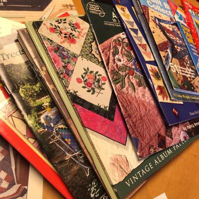 Lot of Books Magazines on Sewing