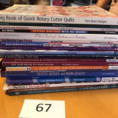 Lot of Books on Sewing & Quilting