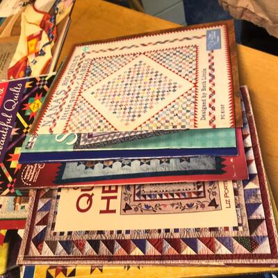 Lot of books on quilting