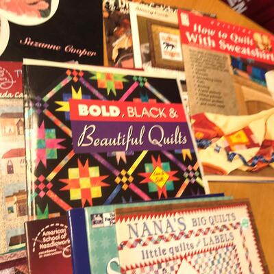 Lot of books on quilting