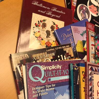 Lot of books on quilting