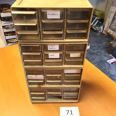 Lot of 4 Hardware containers