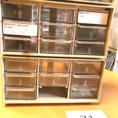 Lot of 4 Hardware containers