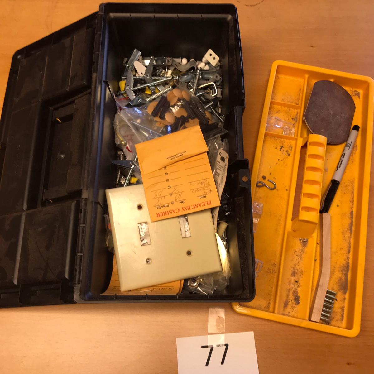 Tote box of hardware