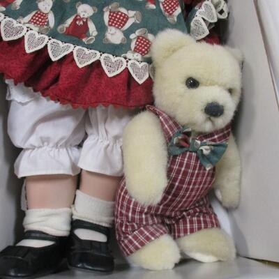 Marie Osmond Fine Porcelain I LOVE YOU BEARY MUCH