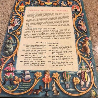 Vintage 1960 Original Too Many Bozos by Lilian Moore A Golden Beginning Reader Book 1st Edition
