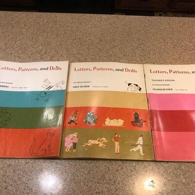 Vintage Original 1965 Letters, Patterns. and Drills School Primer Books The Linguistic Readers