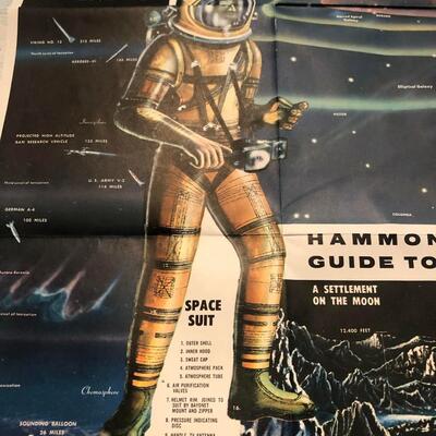 Vintage Science / Space Lot - Apollo - Astronomy - Hammond Steps to the Moon - Star Finder - Space Kit