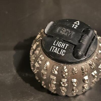 Typewriter balls- different fonts