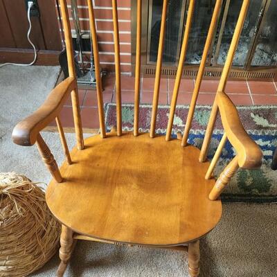 S. Bent & Bros Solid Maple Rocking Chair