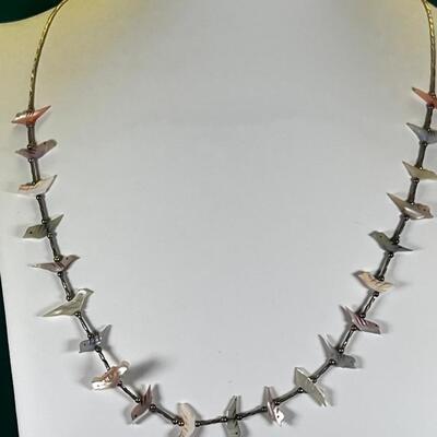 Native American Inlaid bracelet, fetish necklace, bracelet, ring