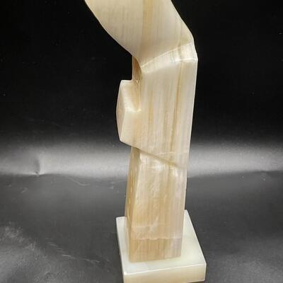 Carved Alabaster Monk - Book End