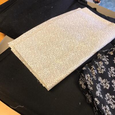 Flat of Material Black w/ Patterns