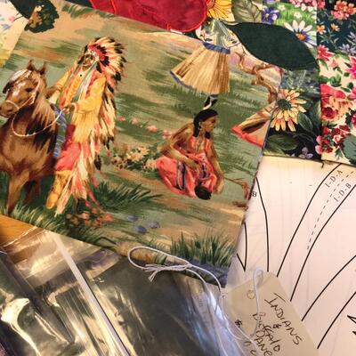 Quilt pattern blocks & material