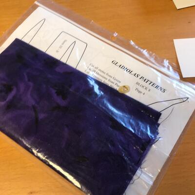 Quilt pattern blocks & material