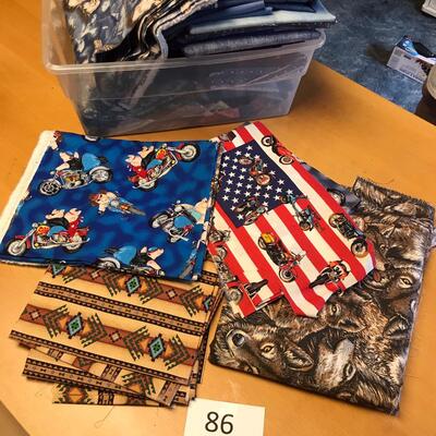 Tub of unique print material