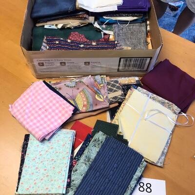 Flat of material unique prints