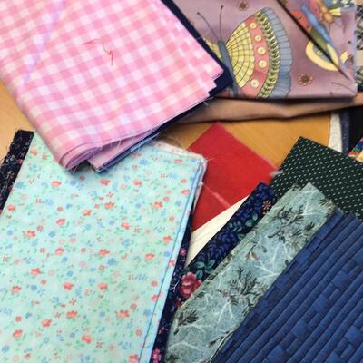 Flat of material unique prints