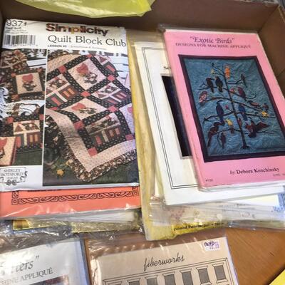 Flat of quilt patterns & other