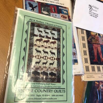 Flat of quilt patterns & other