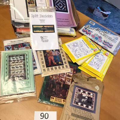 Flat of quilt patterns & other