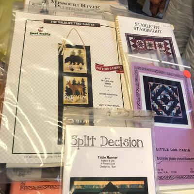 Flat of quilt patterns & other