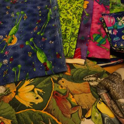 Box of yardage material unique prints