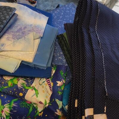 Box of yardage material unique prints