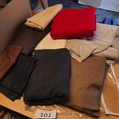 Flat of yardage material