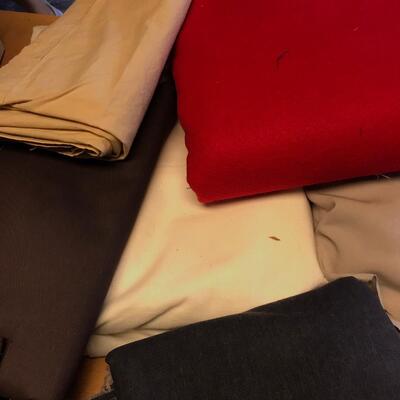 Flat of yardage material