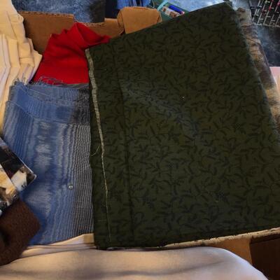 Flat of material yardage, mixed