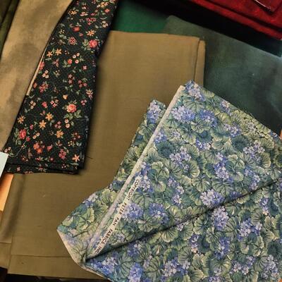 Flat of material yardage, mixed