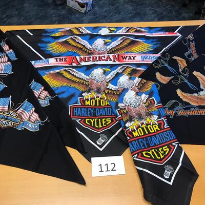 Flat of Harley Davidson Hankies
