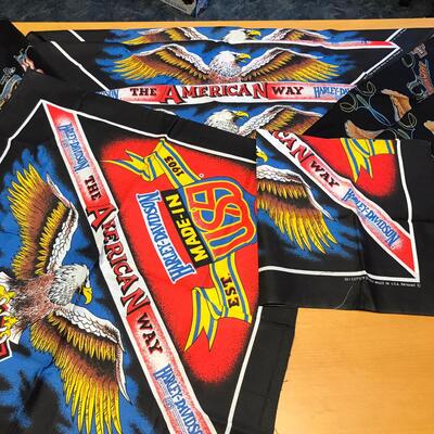 Flat of Harley Davidson Hankies
