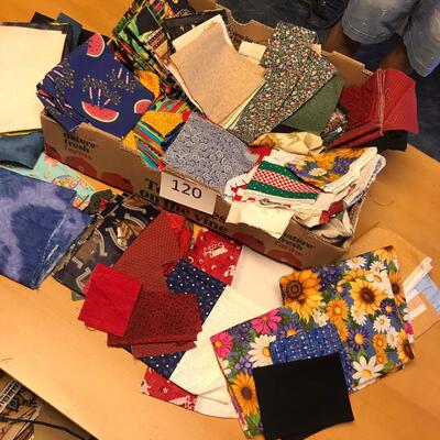 Flat of small blocks of material