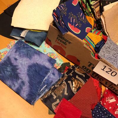 Flat of small blocks of material