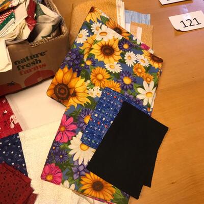 Flat of small blocks of material