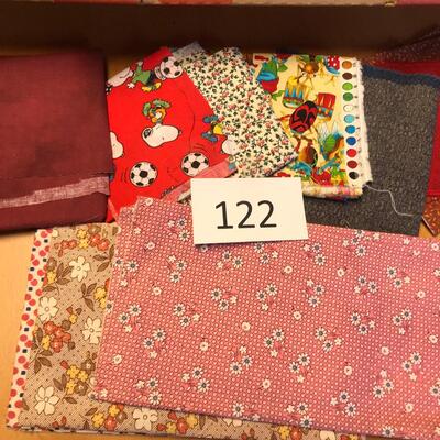 Flat of small pieces of material