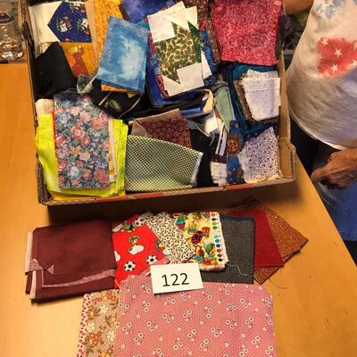 Flat of small pieces of material