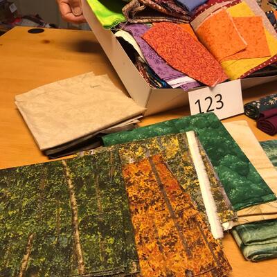 Flat of Material Fat squares and smaller.