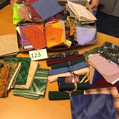 Flat of Material Fat squares and smaller.