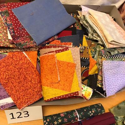 Flat of Material Fat squares and smaller.