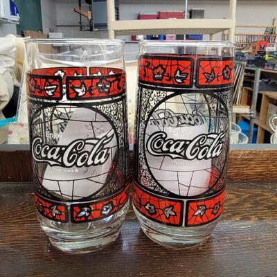 Coke glasses set of 2