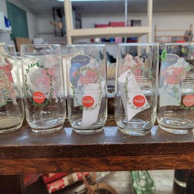 Coke glasses set of 5
