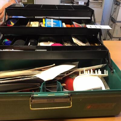 Tool Box of Quilting Supplies